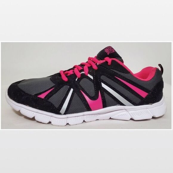 Size 6 Black & Pink Athletic Sneaker Shoes - Picture 5 of 15